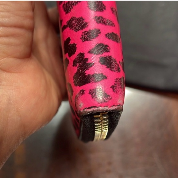 Saint Laurent Pink and Black Leopard Long Wallet - Picture 4 of 8